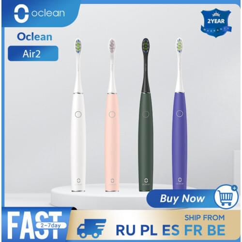 Oclean Air 2 Sonic Mute Electric Toothbrush IPX7 Waterproof Fast Charging 3 Brushing Mode Quiet Sonic Smart Toothbrush for Adult