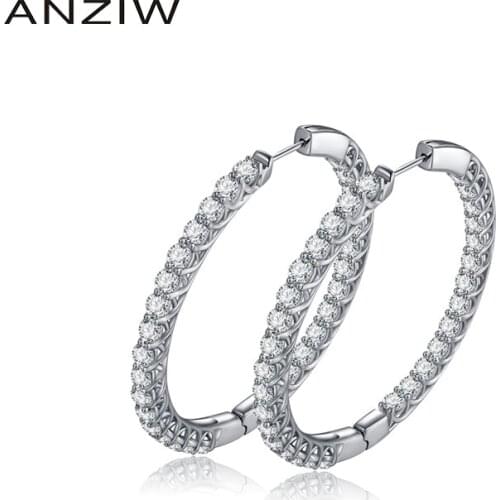 Серьги-кольца Anziw China At AliExpress