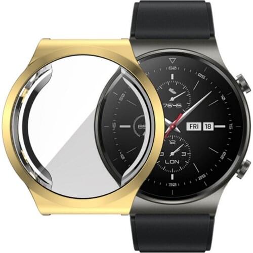 Full Protective Case Smart Watch Cases Cover For Huawei Watch GT2 Pro Bumper Covers New TPU Cover Screen Protector Accessories