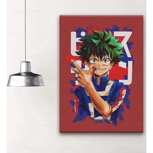 Deku Izuku Midoriya Boku no Hero Academia Wall Art Canvas Decoration poster prints for living room Home bedroom decor Painting