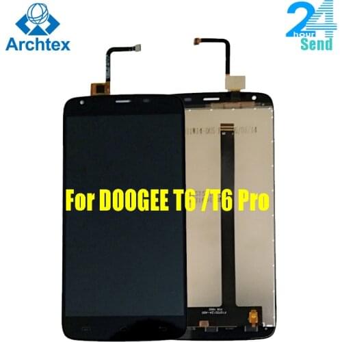 For Original DOOGEE T6 LCD Display+Touch Screen Digitizer Assembly Replacement DOOGEE T6 pro 5.5inch 100% Tested Screen Stock