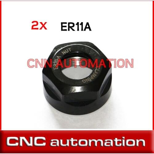 2pcs ER11 nuts ER11A type A nut for collets on spindle