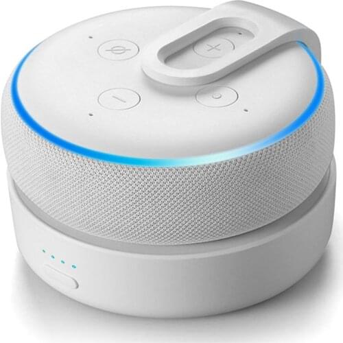 GGMM D3 Battery Base For Amazon Alexa Echo Dot 3 Holder Mount Charger For Echo Dot 3 Gen Alexa Speaker 8Hour Playing Power Bank