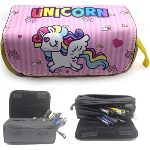M279 Cotton Women Purese Animal Pattern Unicorn Zero Purse Coin Pen Bag
