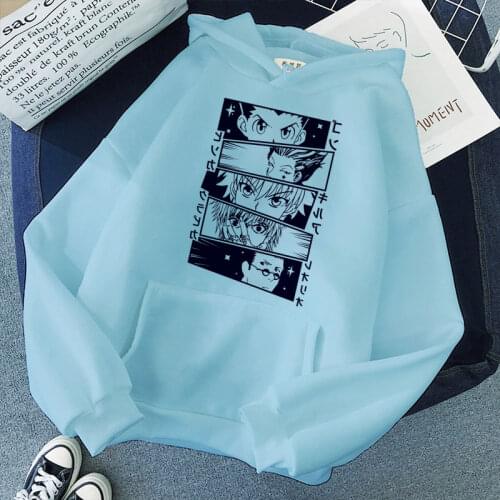 Hunter X Hunter Killua Hoodie Japanese Anime Women Sweatshirt Harajuku Funny Cartoon Long Sleeve Casual Oversized Korean Hoodies