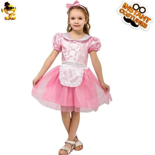 DSPLAY Halloween Cosplay Costume Girls Pink Princess Fancy Dress Costumes For New Year Carnival Party