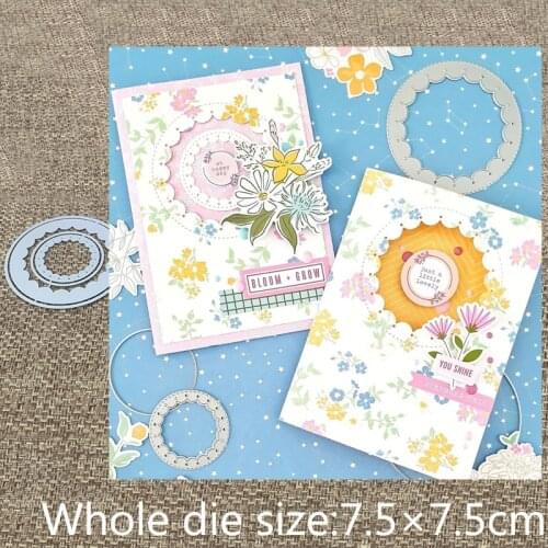 New Design Craft Metal stencil mold Cutting Dies lace circle ring decoration scrapbook die cuts Album Paper Card Craft Embossing