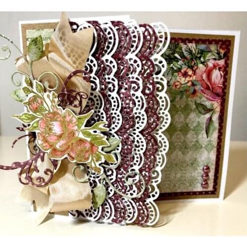 Lace Flower Border Metal Cutting Dies For DIY Scrapbooking Embossing Paper Cards Making Decorative Crafts Supplies New 2019 Dies