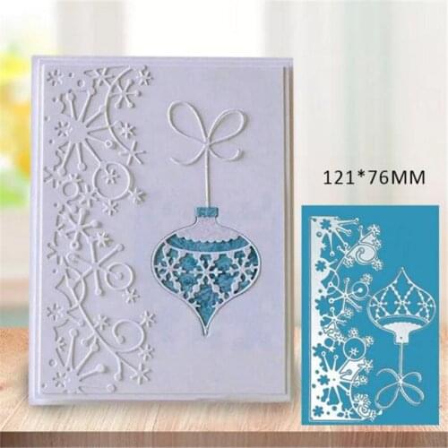 New 1PC Snowflake Lace/Christmas Bell Metal Cutting Dies For Stamps Scrapbooking Stencils DIY Paper Album Cards Decor Embossing