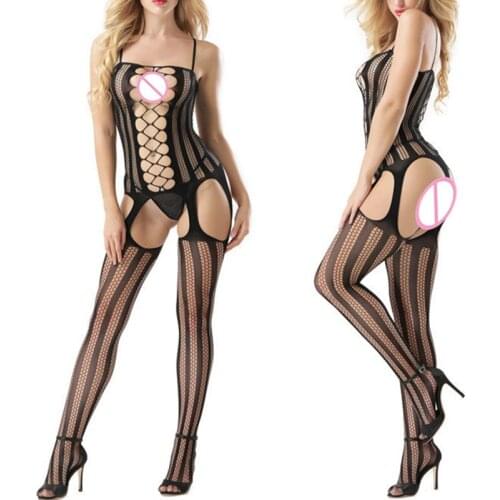New Fullbody Bodystocking women Hosiery sexy Stockings romper intimates Onesies Sleep Bottoms Bustiers
