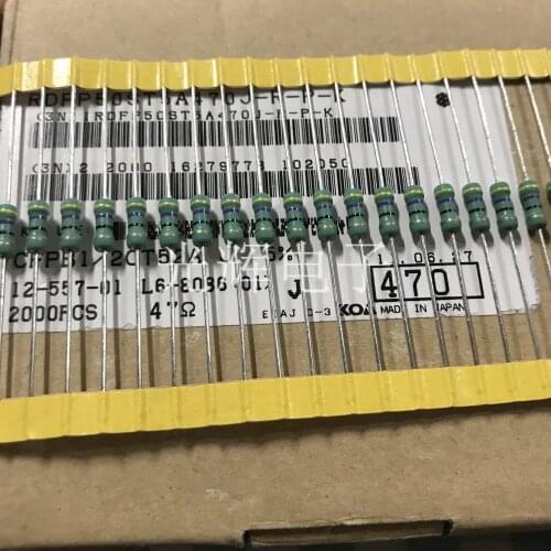 Original new 100% rough copper foot DIP color ring resistance RDFP50ST5A470J 1/2W 47R 47OHM 5% (Inductor)