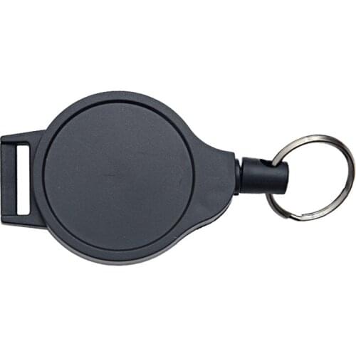 Useful Nice Thickened Cool Side Pull 60cm Coated Stainless Steel Wire Rope Telescopic Key Ring