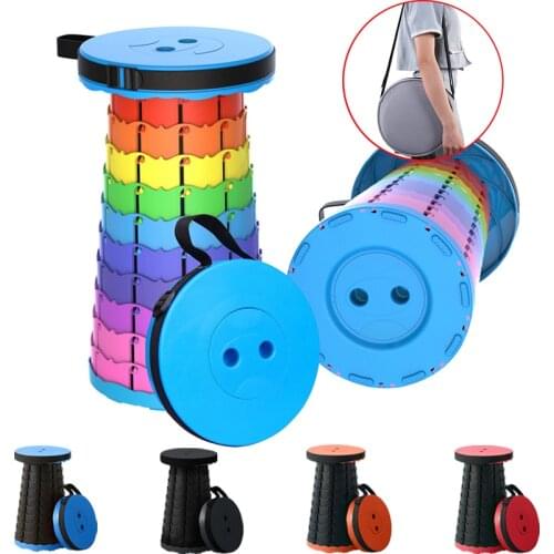 Retractable Folding Stool Convenient Fishing Chair Outdoor Stool Retractables Stools Portable Camping Stool Lounge Folding Chair