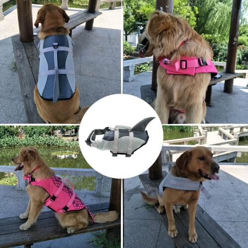 Pet Life Jackets Pet Floatation Vest Dog Swimming Saver Vest Life Preserver for Water Safety at The Pool Beach Boating