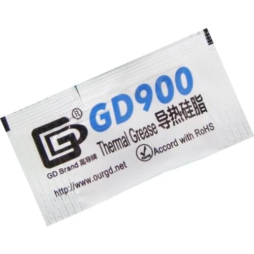 0.5g Thermal Grease GD900 Thermal Paste For CPU Processors Heatsink Plaster Heat Dissipation Pad GPU Heat Sink Commpound SSY