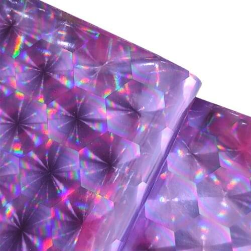 3D Effect Metallic Mirror Reflective PU Synthetic Faux Leather Fabric Sheet for Making DIY Accessories/Hair Bow/Decorative
