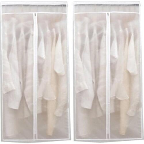 Clothes Dust Cover Dustproof Garment Cloth Storage Waterproof Suit Coat Protector Storage Bag Hanging Organizer Wardrobe