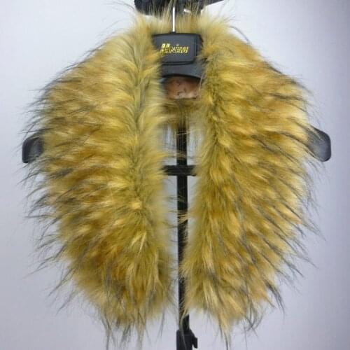 Womens Fashion Imitated Fox Fur Collar Fur Scarf Winter Warm wool top Fake Raccoon Fur Collars