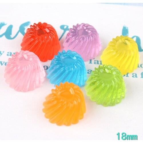 10pcs 17X10MM DIY Resin jelly charms fake simulated food kawaii cabochon sticker resin craft jewelry making ornament decoration