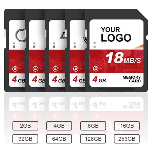 10PCS OEM 4GB change CID SD card memory card 32GB UHS-I flash memory card 512GB high speed up to 90M change CID wholesale black