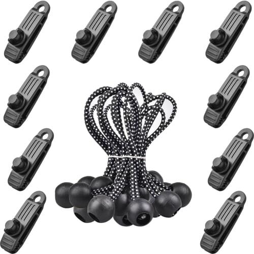 10pcs Camping Tent Windproof Clips Plastic Rainproof Tarp Clamps Used To Strengthen Firmness Of Tent Canopy