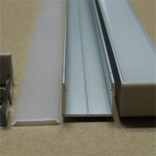2m/pcs 30m/lot Free Shipping Aluminum LED Strip Bar Light Profile + Channel Slot+Frosted /Transparent Cover+End Caps