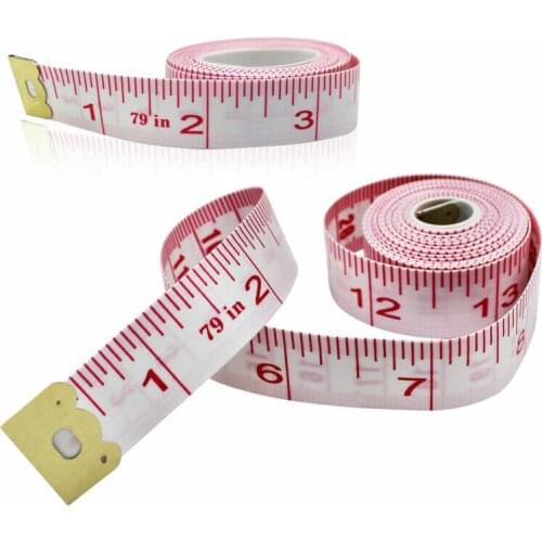 2Pcs random color Soft Tape Measures,Sewing Tailor Body Scale , Plastic Soft Ruler ,Gauging Tools 2M