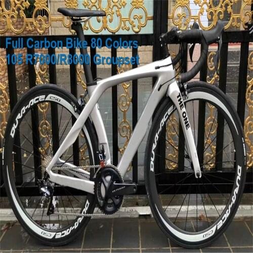 30 colors RB1K THE ONE Sliver Glossy Carbon Bicycle Racing Bike Road Complete Bike with 105 R7000 groupset
