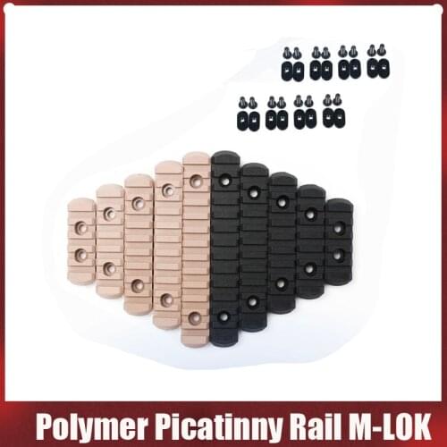4 pcs/set Tactical Airsoft Polymer Picatinny Rail M-LOK for MOE Handguard Laser Scope Hunting accessories EX254