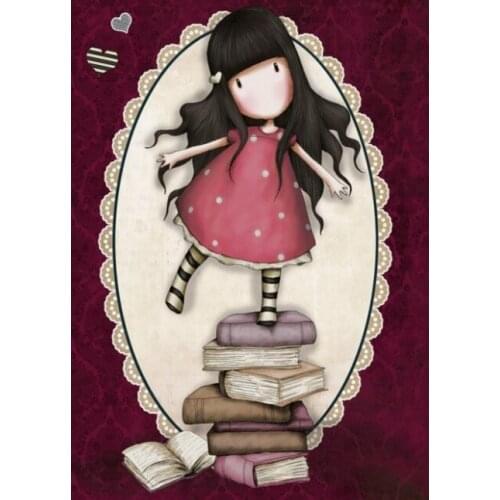 5D DIY Diamond Painting Kits Cartoon Little Girl Doll Full Round With AB Drill Embroidery Mosaic Home Decor Christmas Gift Art