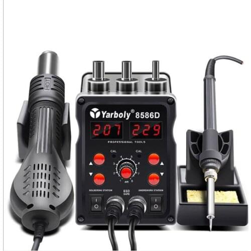 8586d hot air welding station DIY digital repair station telephone repair hot air gun