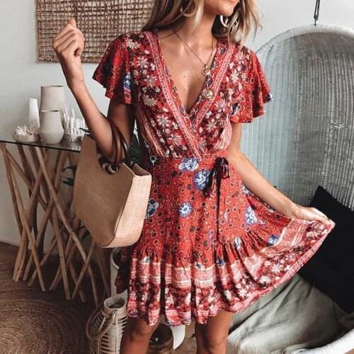BOHO INSPIRED Short Sleeve Dresses