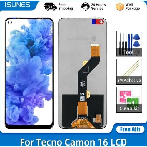 6.8" Display For Tecno Camon 16 CE7 LCD Display Touch Screen Digitizer Assembly For Tecno CE7j CE9h LCD Repair Replacement Parts