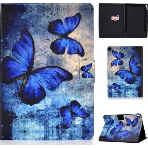 Stand Card Slot Case For Apple ipad pro 10.5 case Cover For iPad Air 2019 10.5" Shell Elephant Fox Bufferfly Capa Cover