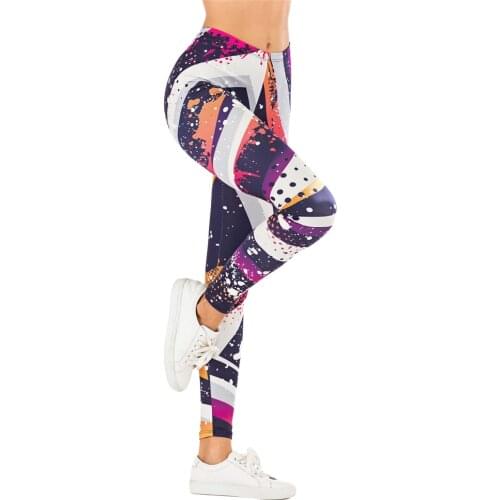 Sexy Women Legging Paint graffiti Printing Fitness leggins Fashion Slim legins High Waist Leggings Woman Pants