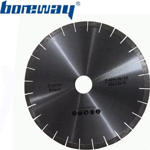 Supply D400*50/60*3.4*15(mm) Granite Cutting Diamond Silent Saw Blades