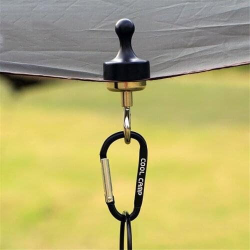 Camping Magnetic Hook Strong Suction Separable Multifunctional Outoor Tent Canopy Home Refrigerators Hanging Buckle Carabiner