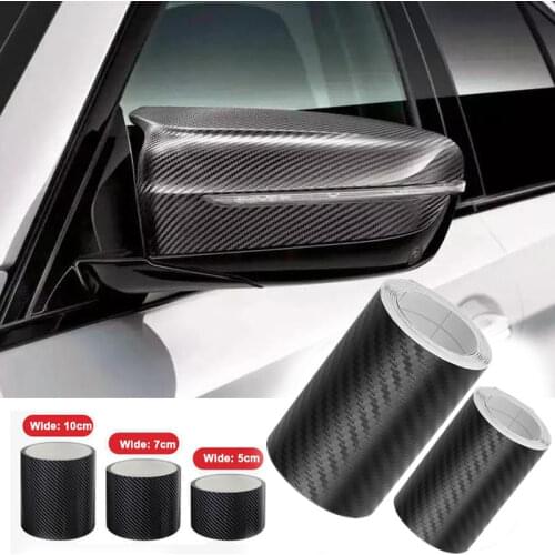 3D Adhesive Tape Car Carbon Fiber DIY Wall Sticker Anti-Scratch Door Bumper Protection Ribbon Paste Waterproof Vinyl Film Wrap