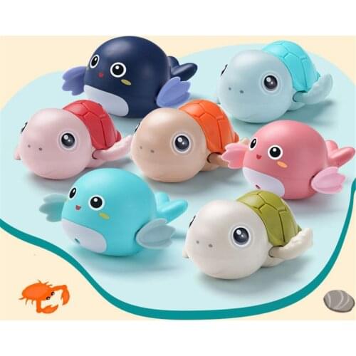NEW 2nd Wind Up Tortoise Classic Baby Water Toy Infant Swim Turtle Wound-up Chain Clockwork Kids Beach Bath Toys