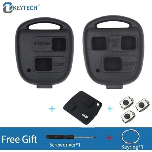 OkeyTech 2/3BT Remote Key Shell Case For Lexus RX300 ES300 LS400 GX460 For Toyota Corolla Land Cruiser YARIS CAMRY RAV4 No Blade