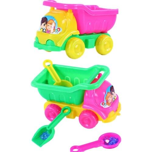 Beach Toy Dump Truck Kids Sand Toy Truck Construction Vehicle Toy Beach Games Playset Truck Sand Shovel Set Outdoor Beach Tool