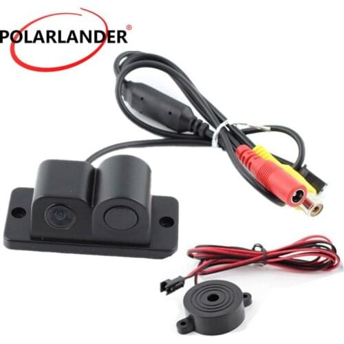 Parking sensors Radar HD CCD Car Reverse Backup LED 2 in 1 Car Rearview Camera 170 degree wide angle