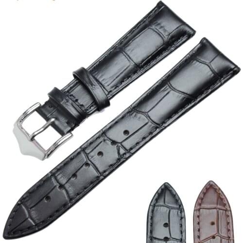 All Genuine Leather Soft Durable Watchbands Watches Bracelet 18mm 19mm 20mm 21mm 22mm 24mm Watch Band Strap Brown Black