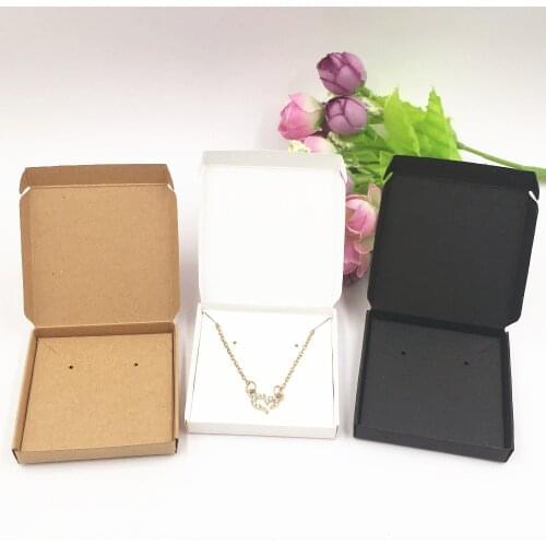 24 Sets Hot Sale Classic Blank Jewelry Box Necklaces Earrings Bracelets Box Jewelry Packaging & Display Box Carton Gift Box Sets