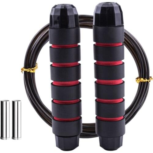 Jump Rope Tangle-Free Rapid Speed Jumping Rope Cable Bearings Steel Skipping Rope Fitness Home Exercise