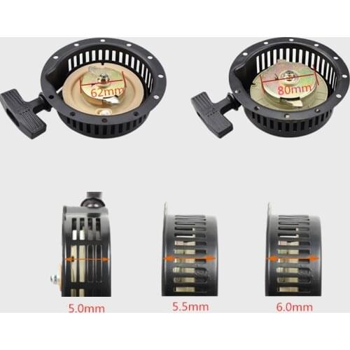 Diesel recoil starter for 170F 173F Diesel generator micro-scale recoil starter assembly （Please note the size