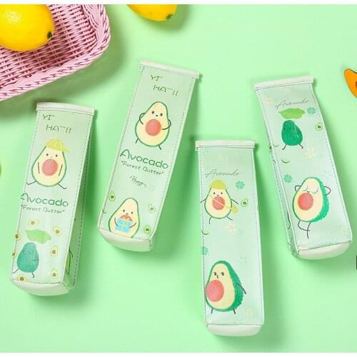 1 Pcs Kawaii Pencil Case Cute avocado Gift Estuches School Pencil Box Pencilcase Pencil Bag School Supplies Stationery