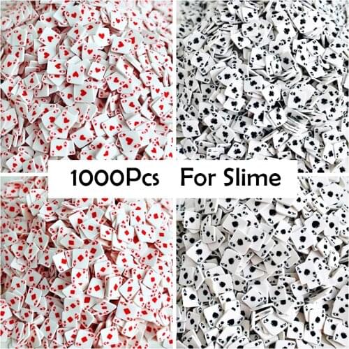 1000Pcs Fruit Poker Slices Charms Addition For Slime Diy Lizun Filler Slime Accessories Supplies Clay Decor Nail Art Toy