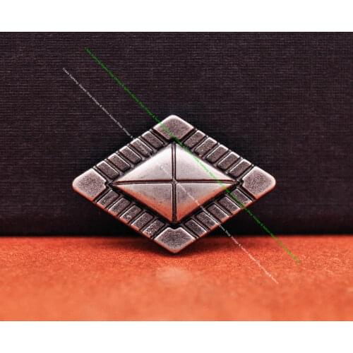 30pc 2.5*17 Silver Diamond Engraved Nail Rivet Stud Spots Fastener Concho Rivetback For Leathercraft Belt Wallet Shoe Boot Bag