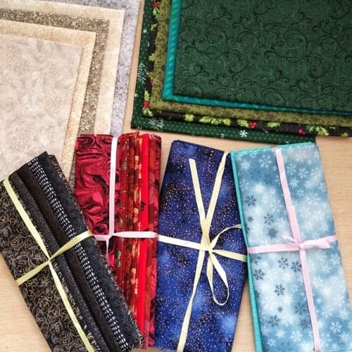 Vintage Diy Cotton Fabric Patchwork Handmade Sewing Materials 25*22cm 5 Pcs/Lot P24